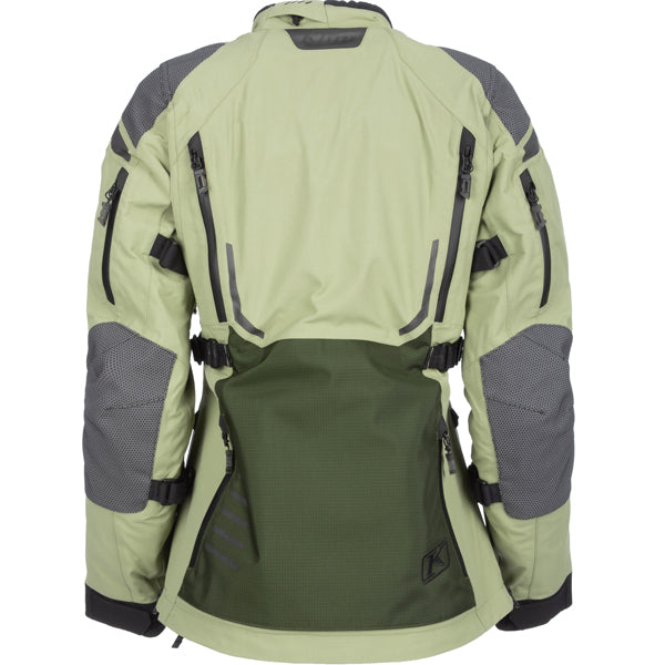 Clean studio shot of Klim Artemis Jacket (Womens); showing outer material, seams, and closures; SKU 3015-002-110-000; Sizes: XS-2XL