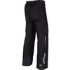 Crisp studio image on a white background of Klim Forecast Pants; showing panel layout, seams, and overall cut; SKU 3121-002-120-000; Colors: Black