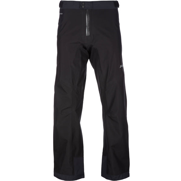 High-resolution studio image of Klim Forecast Pants; showing panel layout, seams, and overall cut; SKU 3121-002-120-000; Colors: Black