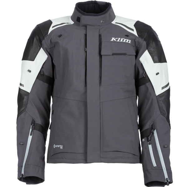 Clean studio shot of Klim Kodiak Jacket; showing outer material, seams, and closures; SKU 3721-003-048-000