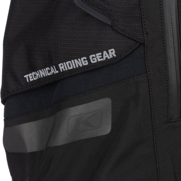 Crisp studio image on a white background of Klim Badlands Pro Pants; showing panel layout, seams, and overall cut; SKU 4053-004-028-000