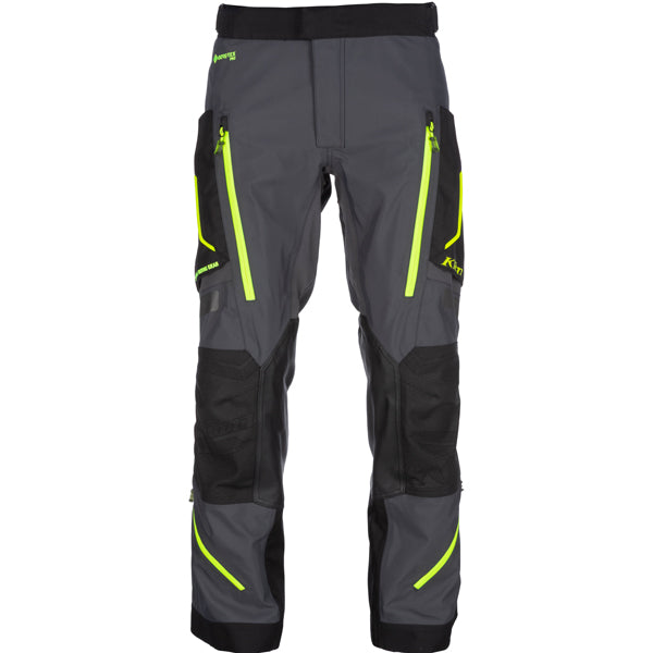 Crisp studio image on a white background of Klim Badlands Pro Pants; showing panel layout, seams, and overall cut; SKU 4053-004-028-000