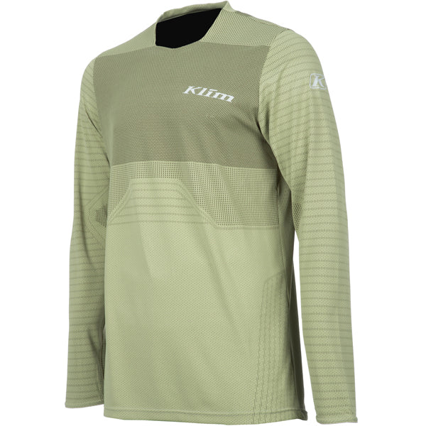 Studio photo on a white background of Klim XC Pro Jersey; showing fabric texture, panel layout, and graphics; SKU 5020-001-120-359; Sizes: S-3XL