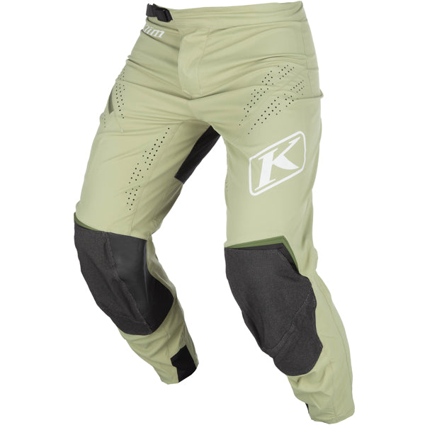 Clean studio shot of Klim XC Pro Pants; showing panel layout, seams, and overall cut; SKU 5021-001-028-360; Colors: Oil Green, Asphalt; Sizes: 28-40