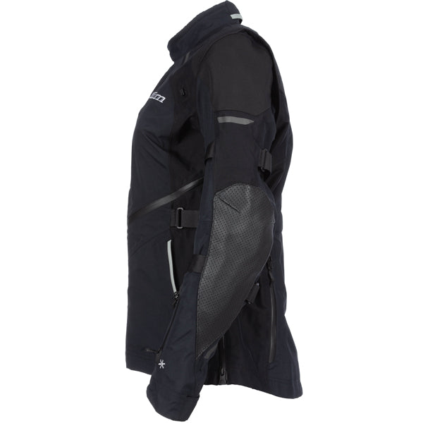 Clean studio shot of Klim Altitude Jacket (Womens); showing outer material, seams, and closures; SKU 5093-004-110-000; Sizes: XS-2XL