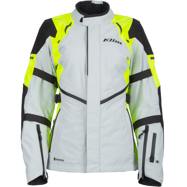 Professional studio photo of Klim Altitude Jacket (Womens); showing outer material, seams, and closures; SKU 5093-004-110-000; Sizes: XS-2XL
