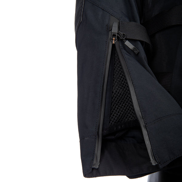 High-resolution studio image of Klim Latitude Jacket; showing outer material, seams, and closures; SKU 5146-005-120-000; Sizes: S-4XL