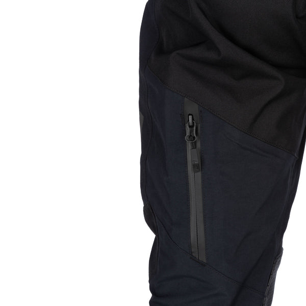 Studio photo on a white background of Klim Latitude Pants; showing panel layout, seams, and overall cut; SKU 5147-005-030-000