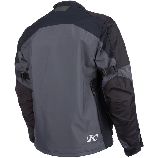 Studio photo on a white background of Klim Carlsbad Jacket; showing outer material, seams, and closures; SKU 6029-003-120-001; Sizes: S-3XL