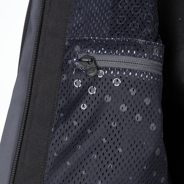 Studio photo on a white background of Klim Carlsbad Jacket; showing outer material, seams, and closures; SKU 6029-003-120-001; Sizes: S-3XL