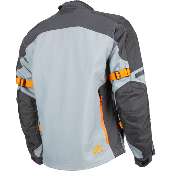 Professional studio photo of Klim Carlsbad Jacket; showing outer material, seams, and closures; SKU 6029-003-120-001; Sizes: S-3XL