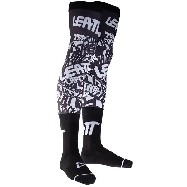 Product image of Leatt, Knee Brace Socks in Black/White, Sizes: LG, MD, SM