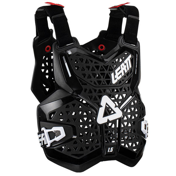 Studio product image of Leatt, 1.5 Chest Protector in Black, Colors: Black, White, SKU: 5023050800