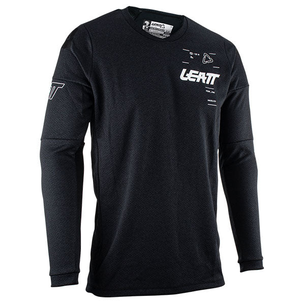 Image showing Leatt, Moto 4.5 Windblock Jersey in Black, Colors: Black, Cactus, Sizes: 2-3, SKU: 5023031400