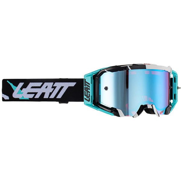 Image showing Leatt, Velocity 5.5 Iriz Goggle in Acid Tiger, Blu UC 26%, Colors: Acid Tiger, Blu UC 26%, Flame, Bronze 68%, Fuel, Bronze 68%, SunBurn, Purple 78%, Sundown, Blue 26%, SKU: 8023020270