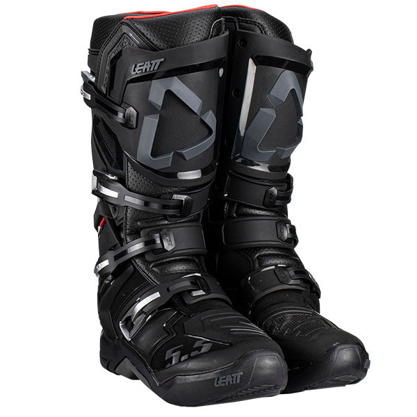 Product photo showing Leatt, 5.5 Flexlock Boots in Forge, Colors: Black, Forge, Red, White, Sizes: 7-13, SKU: 3023050102