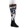 Studio product image of Leatt, Moto Socks in Zebra, Colors: Fuel, Royal, Zebra, Sizes: L/XL, S/M, SKU: 5023047050