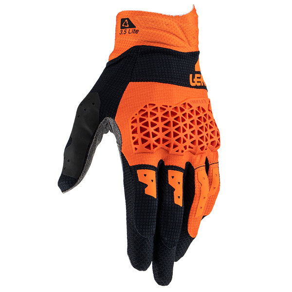 Product photo showing Leatt, Moto 3.5 Lite Gloves in Orange, Sizes: 2-2, SKU: 6023040352