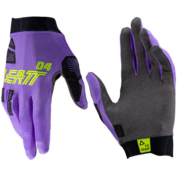 Detailed product image of Leatt, Moto 1.5 GripR Glove in Argon, Colors: Argon, Carnival, Cheetah, Glamis, Matcha, Sizes: 2-2, SKU: 6025350464