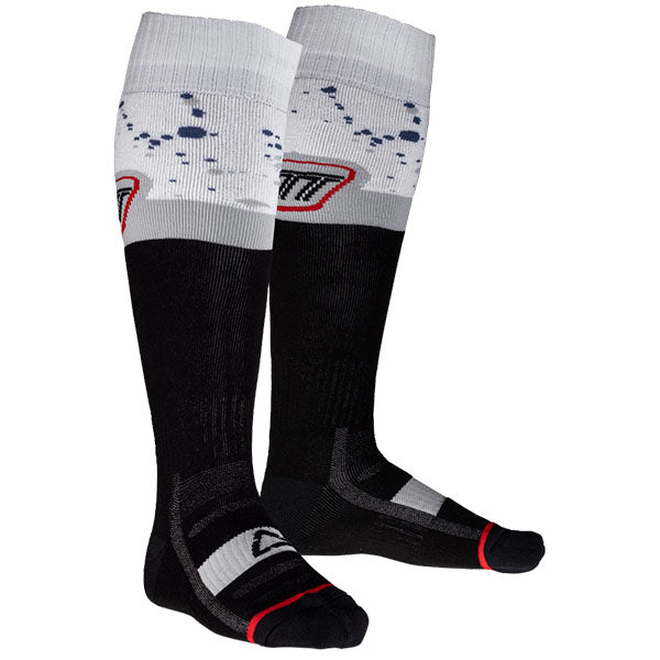 Image showing Leatt, Moto Socks in Stealth, Colors: Flame, Forge, Ice, Stealth, Sizes: LG/XL, SM/MD