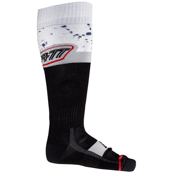 Product photo showing Leatt, Moto Socks in Ice, Colors: Flame, Forge, Ice, Stealth, Sizes: LG/XL, SM/MD