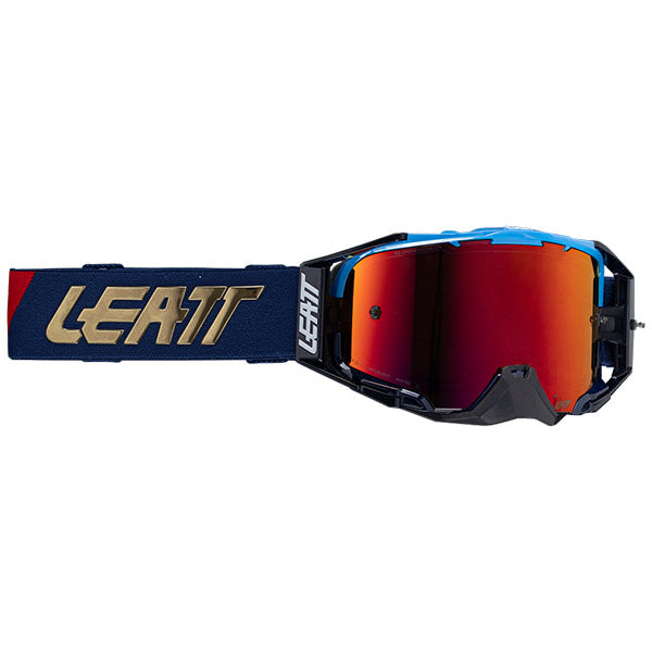 Product photo showing Leatt, Velocity 6.5 Cryztal Iriz Goggle in Royal Fuchsia, Colors: Flame Platinum, Pink Fuchsia, Royal Fuchsia, White Prisma
