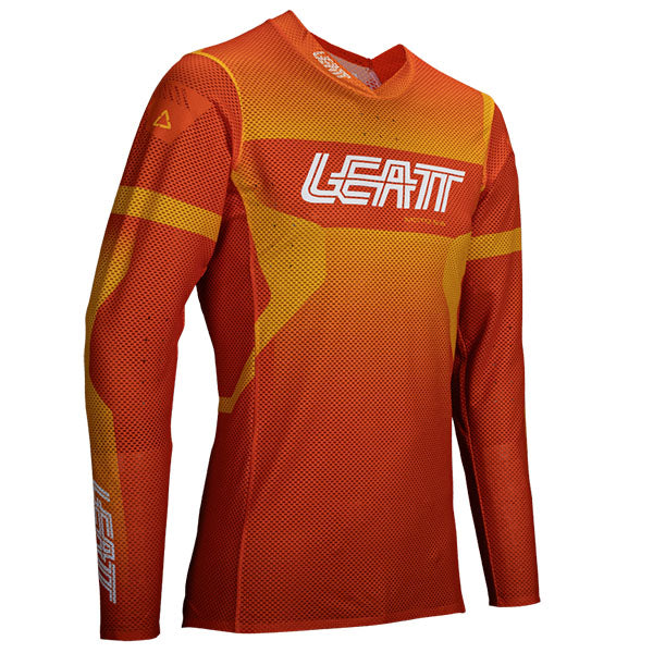 Product image of Leatt, Moto 5.5 UltraWeld Jersey in Cheetah, Colors: Cheetah, Flame, Matcha, Stealth, Sunburn, Sizes: 2-3, SKU: 5025300144