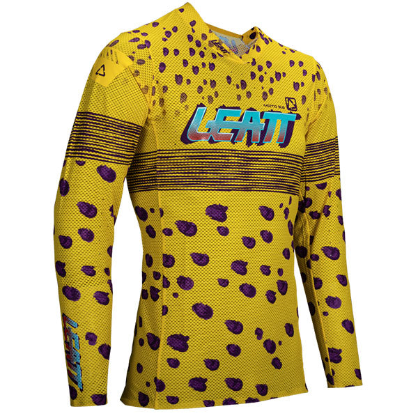 Product image of Leatt, Moto 5.5 UltraWeld Jersey in Cheetah, Colors: Cheetah, Flame, Matcha, Stealth, Sunburn, Sizes: 2-3, SKU: 5025300144