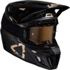 Detailed product image of Leatt, Moto 9.5 Carbon V25 Helmet Kit in Carbon, Colors: Carbon, Carbon/White, Sizes: 2-2, SKU: 1025100124