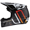 Product photo showing Leatt, Moto 9.5 Carbon V25 Helmet Kit in Carbon, Colors: Carbon, Carbon/White, Sizes: 2-2, SKU: 1025100124