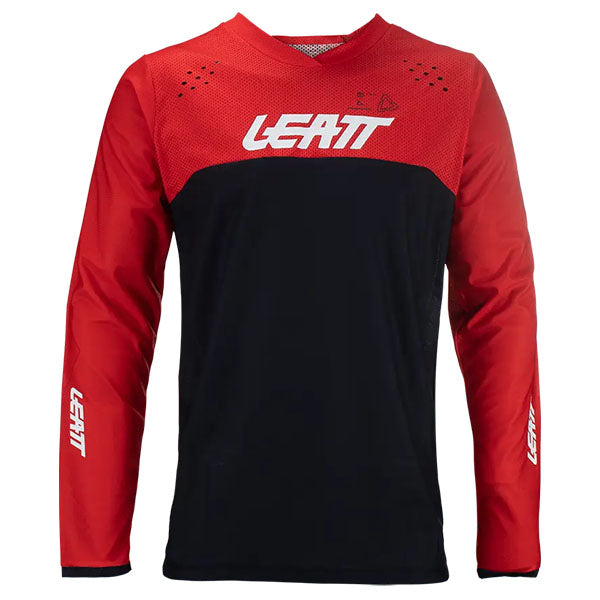 Image showing Leatt, Moto 4.5 Enduro Jersey in XL, Colors: 2XL, 3XL, LG, MD, SM, XL, Sizes: Orange, Red, SKU: 5024080363