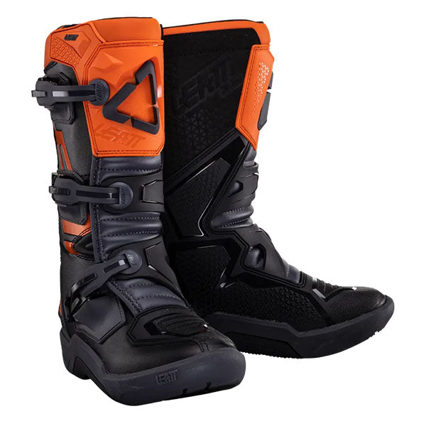 Product image of Leatt, 3.5 Boots (Youth) in Orange, Colors: Black/White, Orange, Sizes: 1-6, SKU: 3024050444