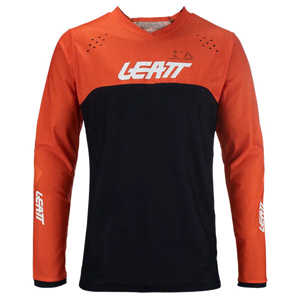 Product image of Leatt, Moto 4.5 Enduro Jersey in 2XL, Colors: 2XL, 3XL, LG, MD, SM, XL, Sizes: Orange, Red, SKU: 5024080363