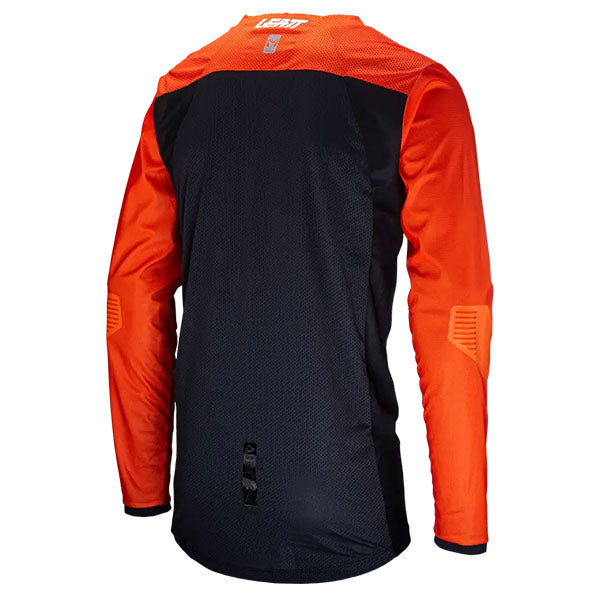 Product photo showing Leatt, Moto 4.5 Enduro Jersey in 3XL, Colors: 2XL, 3XL, LG, MD, SM, XL, Sizes: Orange, Red, SKU: 5024080363