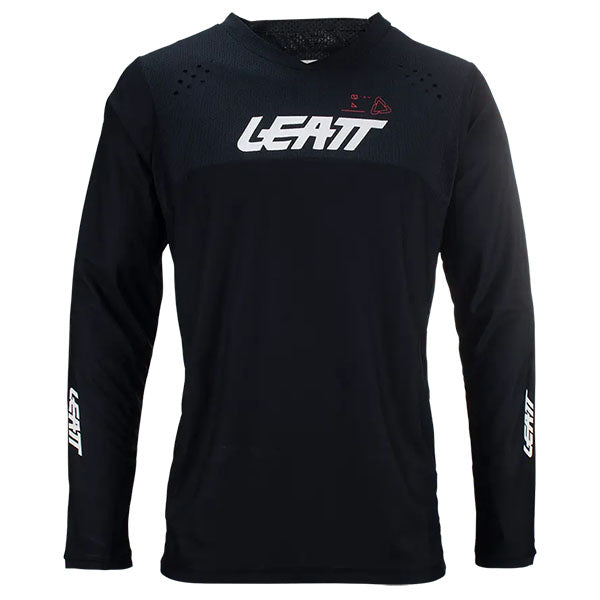 Detailed product image of Leatt, Moto 4.5 Enduro Jersey in Black, Colors: Black, Blue, Forge, Stone, Sizes: 2-3, SKU: 5024080335