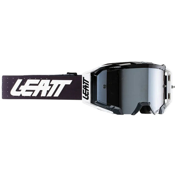 Studio product image of Leatt, Velocity 5.5 Iriz Goggle in Graphite, Platinum 28%, Colors: Blue/Red, Red 28%, Citrus, Bronze 68%, Graphite, Platinum 28%, Grey, Silver 50%, Neon Yellow, Bronze 68%, Pinata Teal, Purple 78%, White, Bronze 68%, SKU: 8026000130