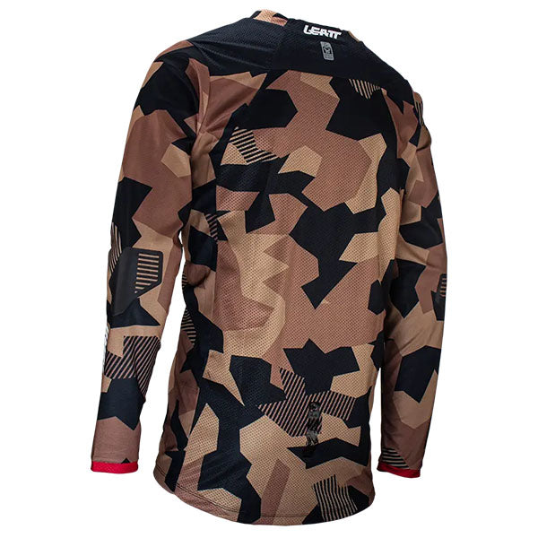 Product photo showing Leatt, Moto 4.5 Enduro Jersey in Stone, Colors: Black, Blue, Forge, Stone, Sizes: 2-3, SKU: 5024080335