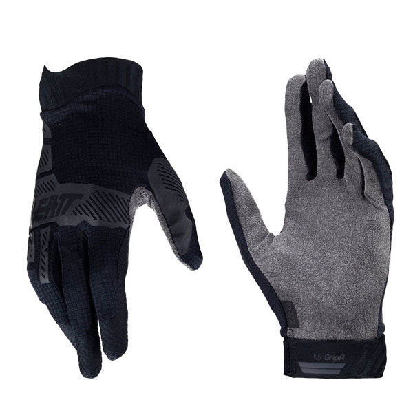 Studio product image of Leatt, Moto 1.5 Gloves (Youth) in Stealth, Colors: Blue, Lime, Red, Stealth, Sizes: 2-2, SKU: 6024090360