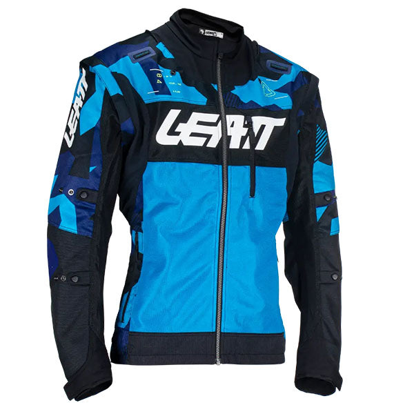 Product image of Leatt, Moto 4.5 X-Flow Jacket in Blue, Colors: Blue, Stone, Sizes: 2-2, SKU: 5024080142
