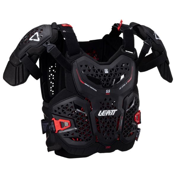Product image of Leatt, 5.5 Pro Evo Chest Protector in Black, Colors: Black, White, Sizes: 2-2, SKU: 5025202340