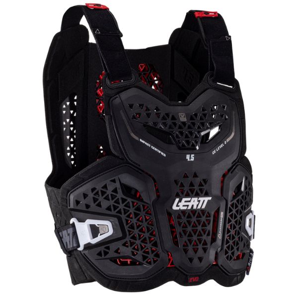 Image showing Leatt, 4.5 Evo Chest Protector in Black, Colors: Black, White, Sizes: 2-2, SKU: 5025202380