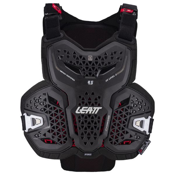 Detailed product image of Leatt, 4.5 Hybrid Chest Protector in Black, Sizes: 2-2, SKU: 5026010560
