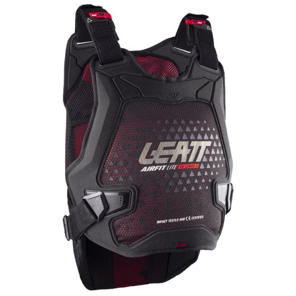 Product photo showing Leatt, 3DF AirFit Evo Lite Chest Protector in Black, Sizes: 2-2, SKU: 5026010910