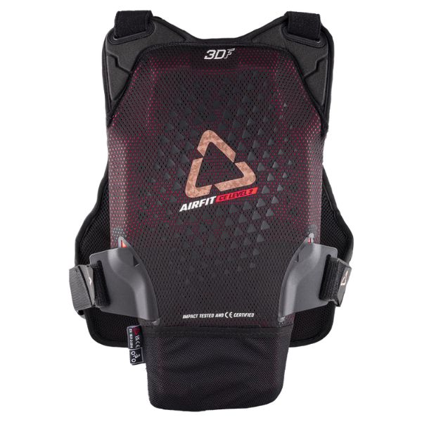 Detailed product image of Leatt, 3DF AirFit Evo Chest Protector (Womens) in Black, Sizes: 2-2, SKU: 5026010960