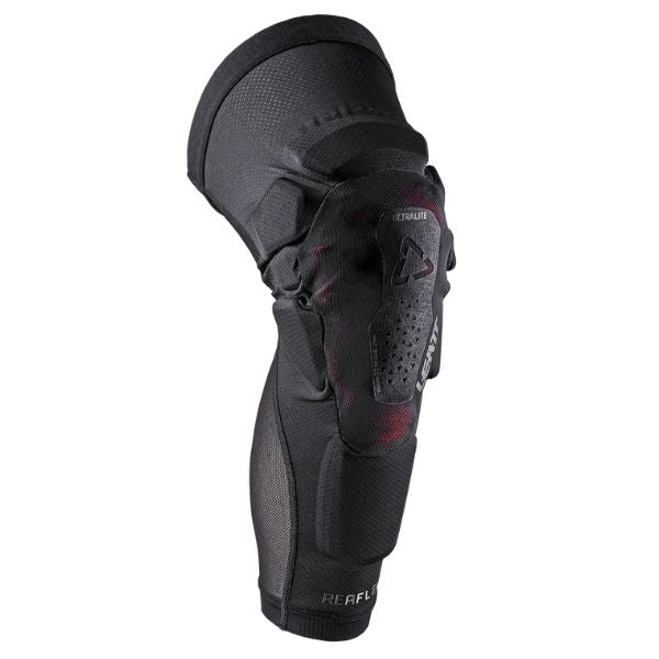 Product photo showing Leatt, ReaFlex UltraLite EXT Knee Guards in Black, Sizes: 2-2, SKU: 5026011510