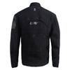 Leatt Moto 6.5 HydraDri Jacket in Black, rear view showing the back panel and lower storage pocket