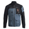 Leatt Moto 6.5 HydraDri Jacket in Grey, front view showing the chest pockets, sleeves, and full zipper