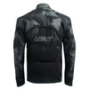 Leatt Moto 5.5 Enduro Jacket in Camo Black, rear view showing the back panel and large lower pocket