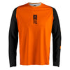 Leatt Moto 4.5 Enduro Jersey in Speed Orange, front view showing the chest and sleeve graphics
