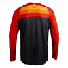 Leatt Moto 4.5 Enduro Jersey in Stripe Red, rear view showing the back and sleeve graphics